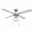 Globo 0309CSW Deckenleuchte mit Ventilator Champion 1x60W | E27 - Zugschalter