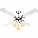 Globo 03350 Deckenleuchte mit Ventilator Redona 3x40W | E14 - Zugschalter mit Kette