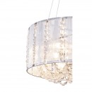 Globo 15091H Pendelleuchte Walla 4x40W | E14 - chrom, Kristall