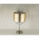 Globo 15187T3 Tischleuchte Amy 1x60W | E27 - matt Nickel, gold