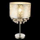Globo 15188T3 Tischleuchte Amy 1x60W | E27 - Nickel matt silber