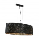 Globo 15264H2 Pendelleuchte Tuxon 3x60W | E27 - schwarz, gold