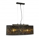 Globo 15264H2 Pendelleuchte Tuxon 3x60W | E27 - schwarz, gold