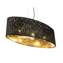 Globo 15264H2 Pendelleuchte Tuxon 3x60W | E27 - schwarz, gold