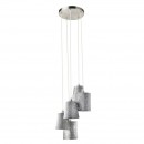 Globo 15265-5H1 Pendelleuchte Tarok 5x25W | E14 - silber