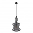 Globo 15268 Hängeleuchte Kronleuchter Kai 1x60W | E27 - schwarz