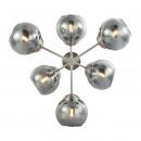 Globo 15310-6D Deckenleuchte Sanza 6x25W | E14 - chrom