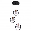 Globo 15346-3 Pendelleuchte Vigo 3x60W | E27 - schwarz