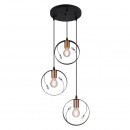 Globo 15346-3 Pendelleuchte Vigo 3x60W | E27 - schwarz