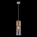 Globo 15908-1G Pendelleuchte Wemmo 1x60W | E27 - matt Nickel, gold