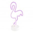Globo 28040 LED dekorative Tischlampe Brienne 1x1,35W - Flamingo, weiß, rosa