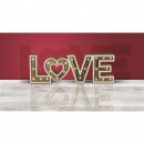 Globo 29976 LED dekorative Tischlampe Love 24x0,06W - Holz