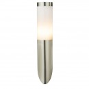 Globo 3157 Außenwandleuchte Boston 1x60W | E27 | IP44 - Edelstahl, opal