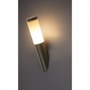 Globo 3157 Außenwandleuchte Boston 1x60W | E27 | IP44 - Edelstahl, opal