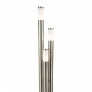 Globo 3159-3 Gartenleuchte Boston 1x60W | E27 | IP44 - Edelstahl, opal