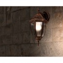 Globo 31711 Außenwandleuchte Nyx I 1x60W | E27 | IP44 - schwarz, gold