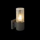 Globo 32410 Außenwandleuchte Nina 1x60W | E27 | IP54 - anthrazit, Imitation gebrochenes Glas