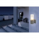 Globo 32410 Außenwandleuchte Nina 1x60W | E27 | IP54 - anthrazit, Imitation gebrochenes Glas