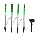 Globo 33247 LED Solarleuchte Solar 4x0,07W | IP44 - Set 4 Lampen, Erdspieß, Farbwechsler, separates Solarpanel