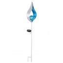 Globo 33467B LED Außen Solarleuchte 1x0,06W | IP44 - blau, silber, Erdspieß
