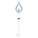 Globo 33467B LED Außen Solarleuchte 1x0,06W | IP44 - blau, silber, Erdspieß