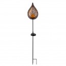 Globo 33531 LED Außen Solarleuchte Solar 1x0,06W | 2700K | IP44 - Erdspieß, schwarz, gold