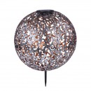 Globo 33744 LED Außen Solarleuchte Solar 1x0,12W | 2700K | IP44 - silber