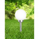 Globo 3378 LED Solar-Gartenlampe Solar-4x0,06W | IP44 - Erdspieß, silber, weiß