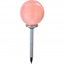 Globo 33793 LED Solarleuchte Solar 4x0,06W | IP44 | RGB - Erdspieß, Farbwechsler, weiß, silber