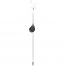 Globo 33941 LED Solar-Gartensäule Solar 1x0,05W | IP44 | RGB - Hummingbird, Erdspieß, Farbwechsler, Edelstahl, schwarz, transparent