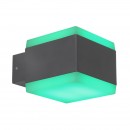 Globo 34173RGBSH LED Außenwandleuchte Slice 1x15W | 3000-6500K | IP44 | RGB- dimmbar