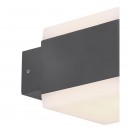 Globo 34173RGBSH LED Außenwandleuchte Slice 1x15W | 3000-6500K | IP44 | RGB- dimmbar