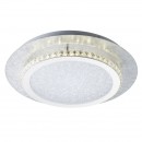 Globo 41909-18 LED Deckenleuchte Tilo 1x18W | 1100L | 4000K - 3-Phasen-dimmbar, silber, weiß