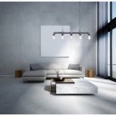 Globo 43001H Kronleuchter Bayuda 5x60W | E27 - grau