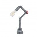 Globo 43001T Tischleuchte Bayuda 1x60W | E27 - grau