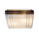Globo 48089-2 Deckenleuchte Kadavu 2x60W | E27 - Holz, satiniertes Glas
