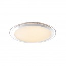 Globo 48365-60 LED Deckenleuchte Nicole 1x60W | 3300lm | 3000-6000K | RGB - Glitzereffekt, dimmbar, Farbwechsler, Farbfixierung, Fernbedienung, chrom, opal