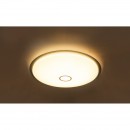 Globo 48379-80 LED Deckenleuchte Rudi 1x80W | 500-5200lm | 3000K-6000K | RGB - Fernbedienung, Farbfixierung, dimmbar, Termin, Memory-Funktion, opal weiß