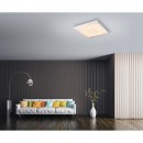 Globo 48381 LED Deckenleuchte Rena 1x40W | 2200L | 3000-6000K - Glitzereffekt, dimmbar, Farbwechsler, Farbfixierung, Fernbedienung, weiß opal