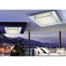 Globo 49300 LED Deckenleuchte Liana 1x12W| 1010lm | 4000K - chrom, Kristall, transparent, Glas