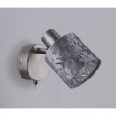 Globo 54122-1 Wandleuchte Alys 1x8W | E14 - Schalter auf dem Körper, silber