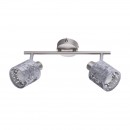 Globo 54122-2 Wandleuchte Alys 2x8W | E14 - Schalter auf dem Körper, silber