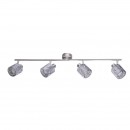 Globo 54122-4 Deckenaufbau Spotleuchte Alys 4x8W | E14 - silber