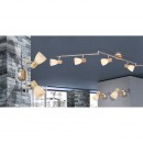 Globo 54352-1 Wand- und Spotleuchte Gylfi 1x40W | E14 - Opal, matt, Nickel, Holz