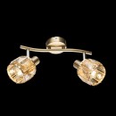 Globo 54358-2 Wand- oder Deckenleuchte Mero 2x40W | E14 - golden, amber