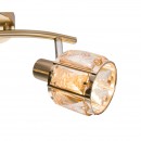 Globo 54358-2 Wand- oder Deckenleuchte Mero 2x40W | E14 - golden, amber