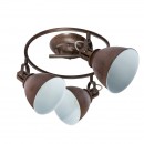 Globo 54647-3 Deckenleuchte Giorgio 3x40W | E14 - Rost