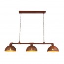 Globo 54652-3H Pendelleuchte Celine 3x40W | E27 - Rost