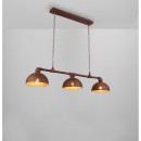 Globo 54652-3H Pendelleuchte Celine 3x40W | E27 - Rost