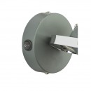 Globo 54658-1 Wandleuchte Daisy 1x40W | E14 - Schalter auf dem Körper, grau